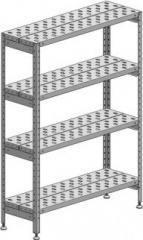Стеллаж решетчатый марихолодмаш с-4р-0,6/0,6/1,6 (нержавейка)