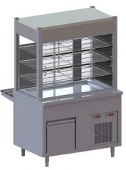 Витрина кондитерская apach chef line ldrs8sl3t12rcf