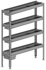Стеллаж для тарелок марихолодмаш с-4т-0,3/1,2/1,8