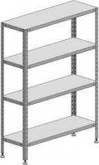 Стеллаж со сплошными полками марихолодмаш с-4-0,6/1,5/1,8 (нержавейка)