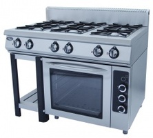 Плита газовая grill master ф6пдг/800(э) (50004э)