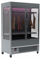 Витрина для демонстрации мяса полюс fc 20-08 vv 1,3-1 x7 0430 (распашные двери структурный стеклопакет)