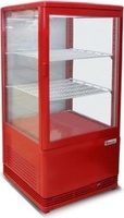 Шкаф-витрина холодильный convito rt58-l1 red