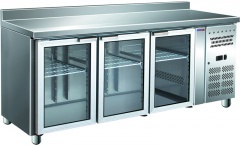 Холодильный стол cooleq gn3200tng бортик стеклянная дверь