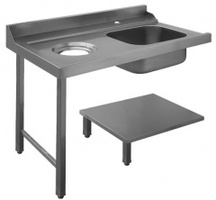 Стол для грязной посуды с отверстием для отходов apach chef line l80207