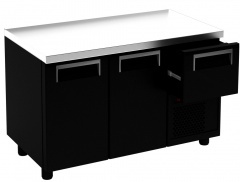 Охлаждаемый стол россо t57 m2-1 9005-1 корпус черный, без борта (bar-250)